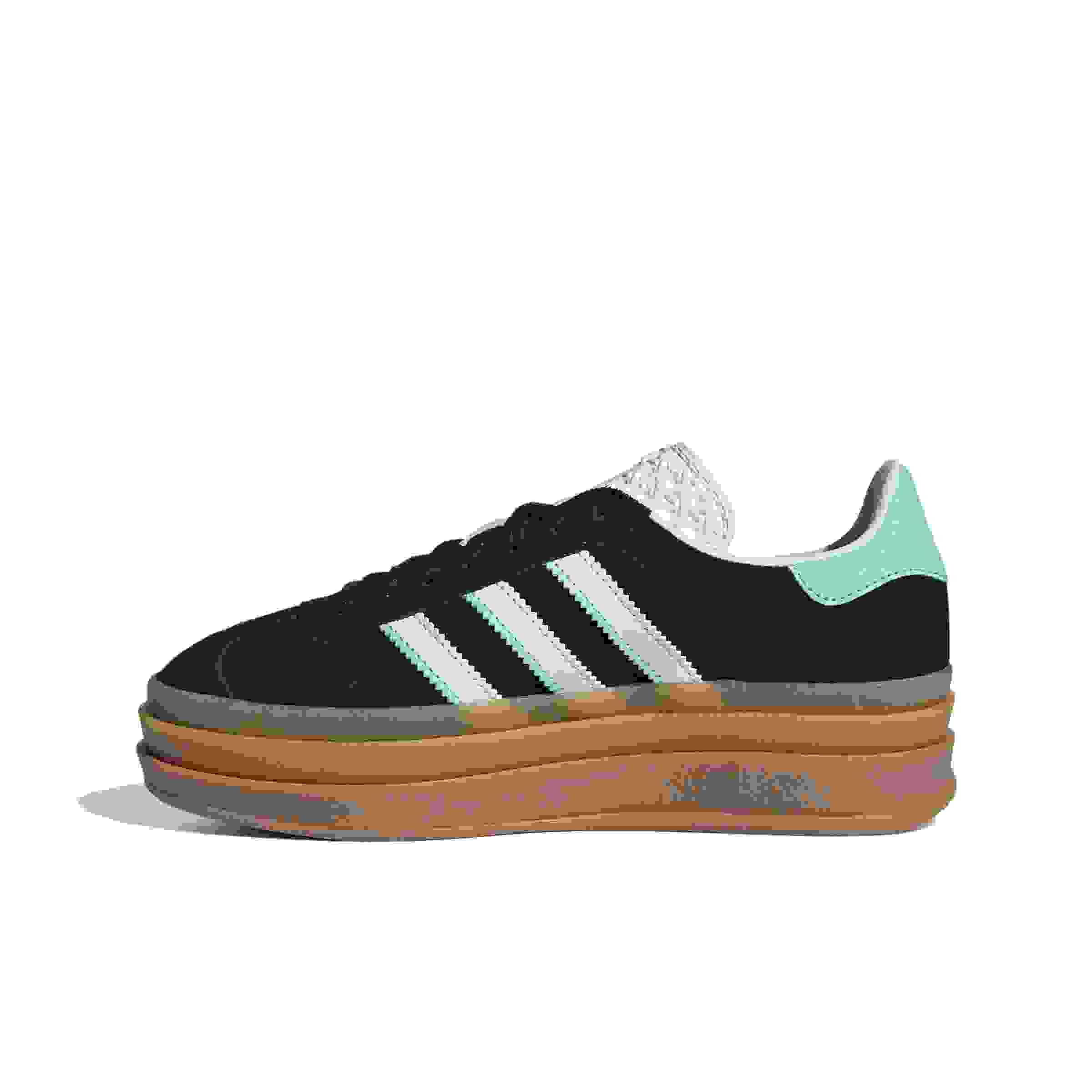 adidas Originals Gazelle Bold Grade School Girls' "Core Black/Ftwr White/Gum 1" Shoe